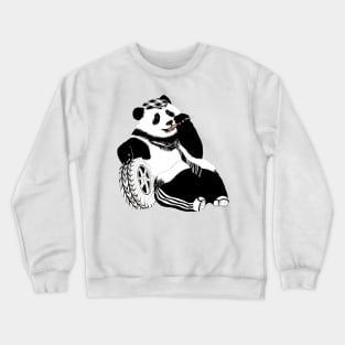 Panda with Lolipop Crewneck Sweatshirt